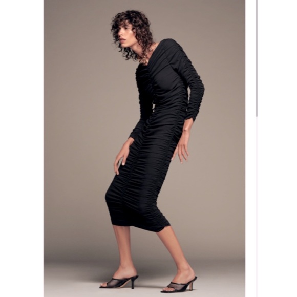 ZARA LIMITED EDITION DRAPED DRESS - NWT - Picture 2 of 5